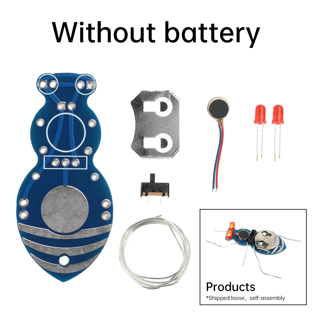 Kits de soldadura en forma de insecto DIY, Kit divertido de soldadura en forma de hormiga, módulo emisor de luz LED para principiantes, adultos y niños, práctica - imagen 4