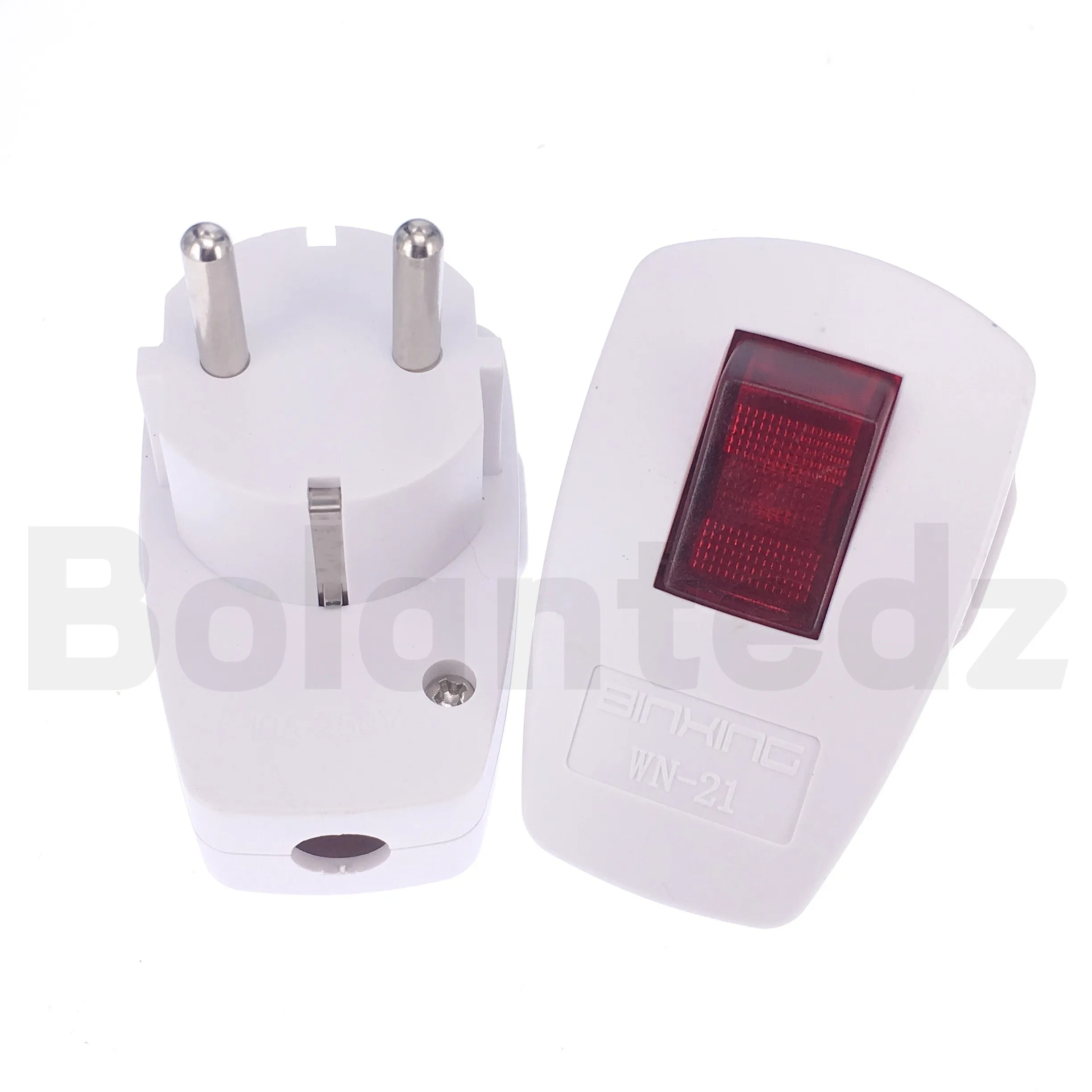 Enchufe Schuko con Interruptor - Adaptador 10A 250V CEE 7/7 Alemán - imagen 3
