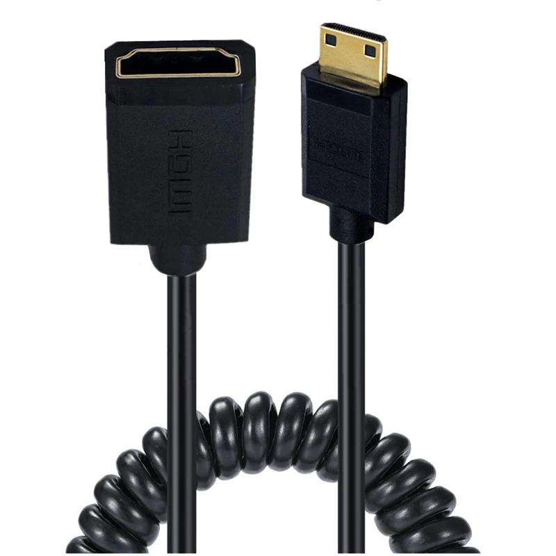 Resorte de expansión de alta calidad 4K 60Hz versión 2,0 Cable hembra compatible con HDMI a Micro Mini Cable HD macho compatible con HDMI - imagen 2