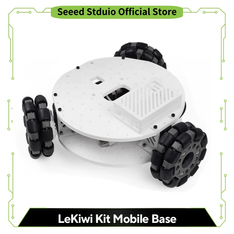 Kit LeKiwi Base móvil con piezas y batería impresas en 3D, 12V, unidad omnidireccional, Compatible con Raspberry Pi 5 para correr LeRobot - imagen 2