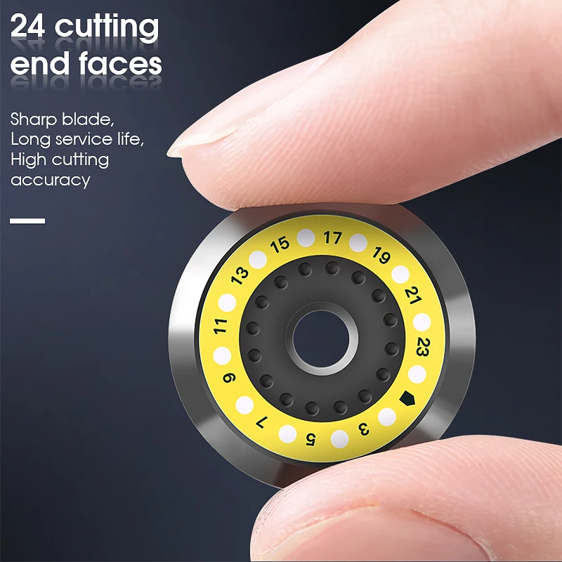 AUA-X1 AUA-X2 Cuchilla cortadora de fibra óptica Cuchilla de repuesto 24 Cara final de corte - imagen 4