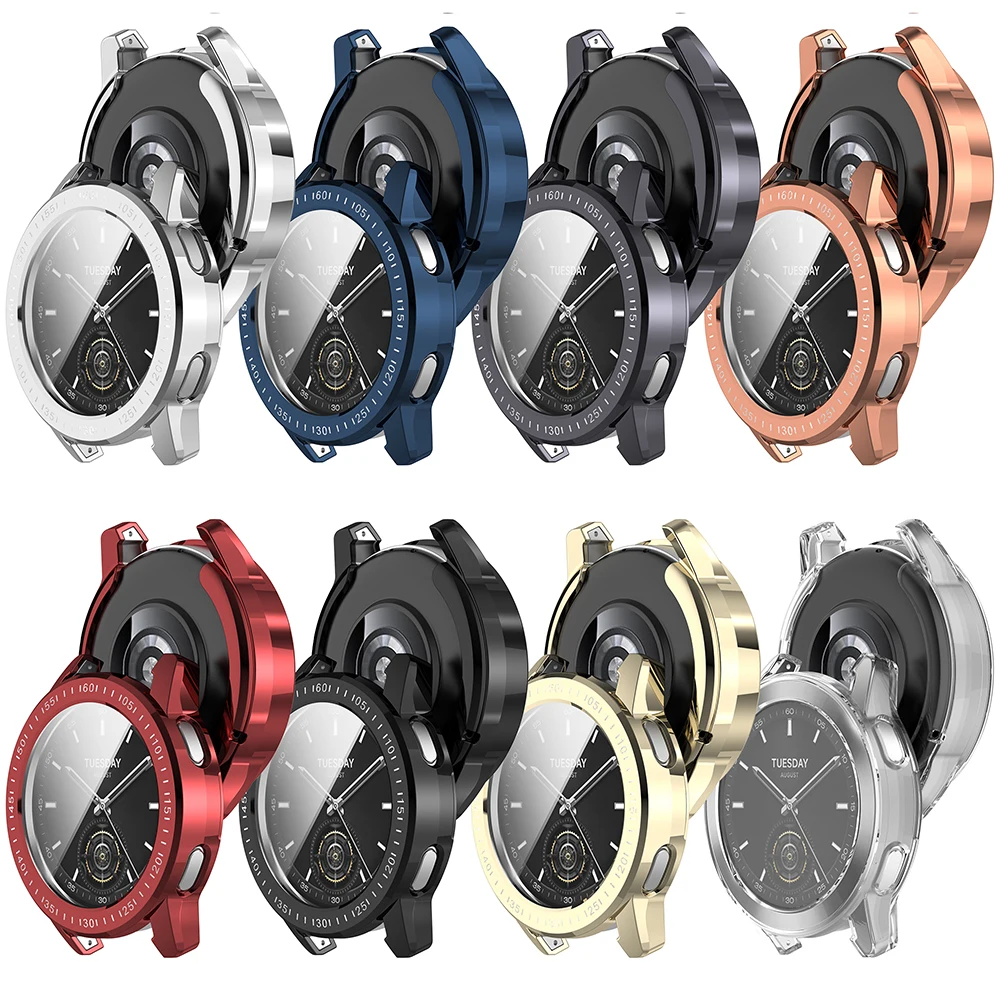 Funda protectora de TPU para Xiaomi Watch S3, Protector de pantalla completa, cubierta de marco de carcasa, parachoques - imagen 3