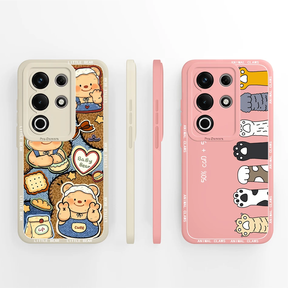 Para itel S25 Ultra funda patrones creativos cubierta de silicona líquida suave para itel S 25 Ultra Fundas parachoques ligero de alta calidad - imagen 4