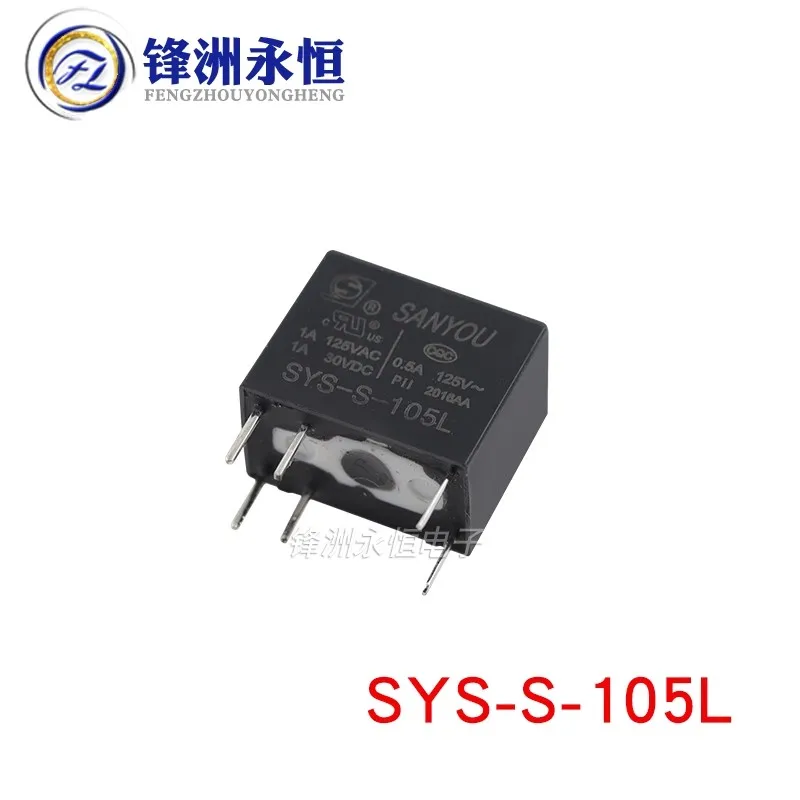 1 unids/lote SANYOU relé SYS-S-105L 5VDC SYS-S-112L 12VDC SYS-S-124L 24VDC 6PIN 1A reemplazable G5V-1-5VDC 12VDC 24VDC HFD23-012-1ZS - imagen 3