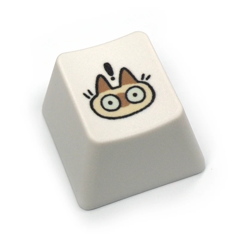 Venta de liquidación, teclas PBT de gato siamés, bonitos dibujos animados, perfil OEM R4 para interruptores Cherry Gateron MX, tapas de teclado mecánico - imagen 2