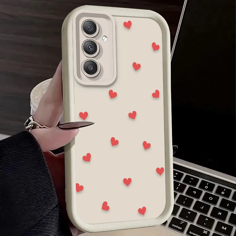 Funda roja y negra con forma de corazón de amor para Samsung Galaxy A54 A05S A05 A34 A24 A14 A53 A33 A23 A13 A52 A52S A32 A22 A12 A71 A51 A31 - imagen 5