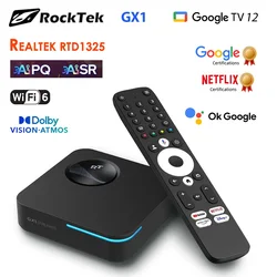RockTek GX1 – TV Box 4K con Google TV, Netflix y Dolby Atmos