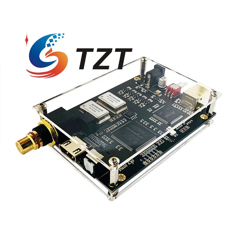 Interfaz de audio USB TZT Sky Song con oscilador de cristal AS318B 45,1584 M misma arquitectura para Amanero