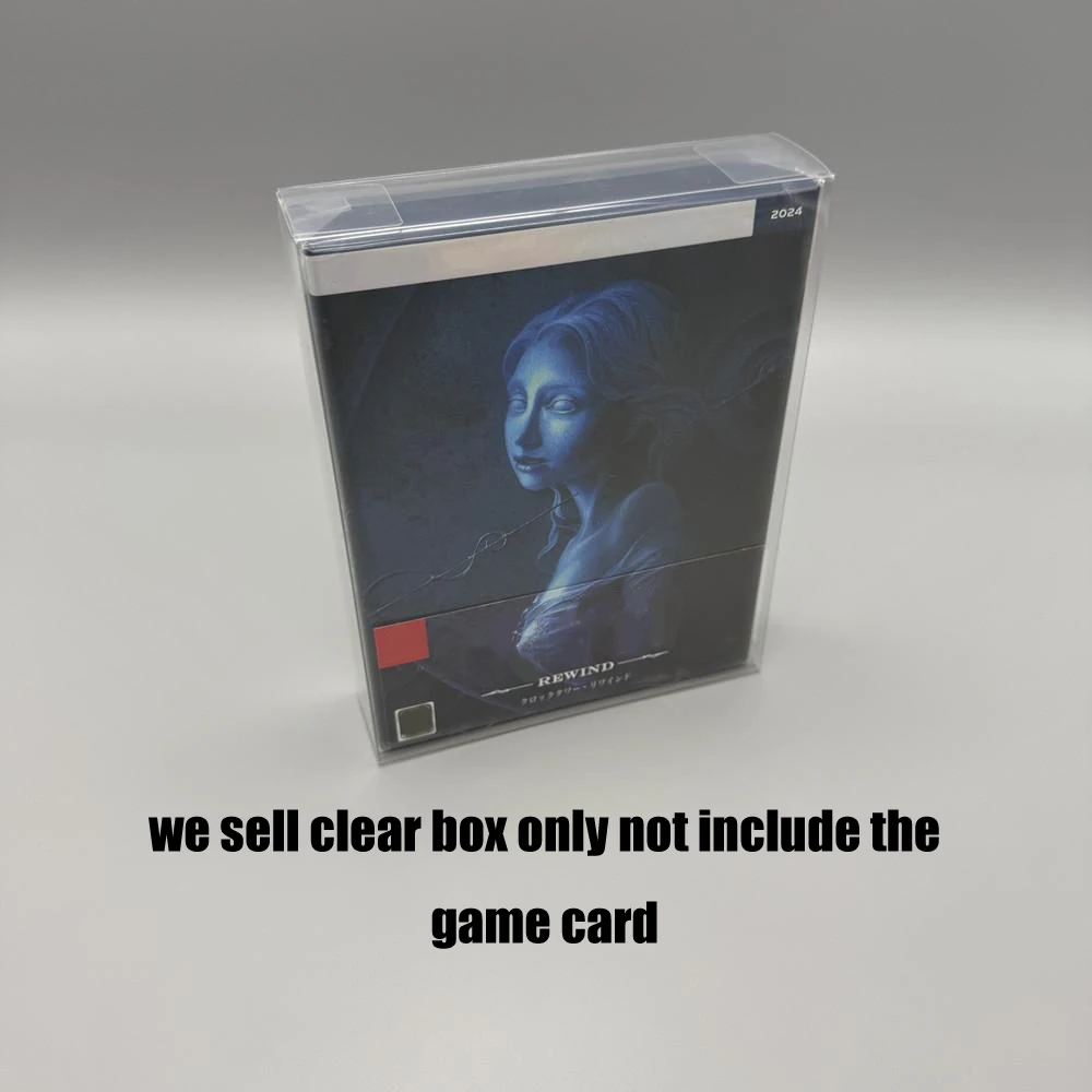 Cubierta protectora transparente de PET para interruptor de juego Torre de reloj: Rewind caja de presentación de almacenamiento de juegos de edición limitada - imagen 2