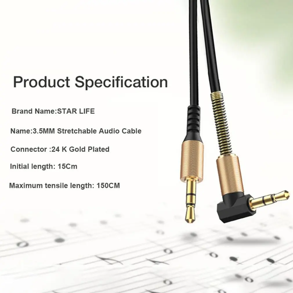 Cable auxiliar macho a macho de 3,5mm, Cable de Audio para coche para iPhone Samsung/auriculares/Xiaomi/Huawei/altavoz, envío directo - imagen 5