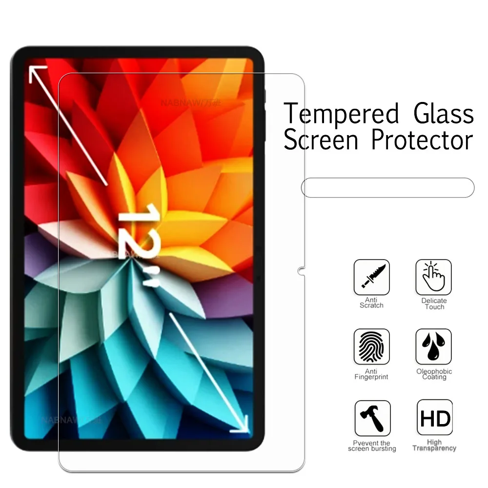 Protector de pantalla HD a prueba de arañazos, vidrio templado para tableta DOOGEE T40 Pro, película protectora dura de 12 pulgadas, burbuja libre, 2 piezas - imagen 3