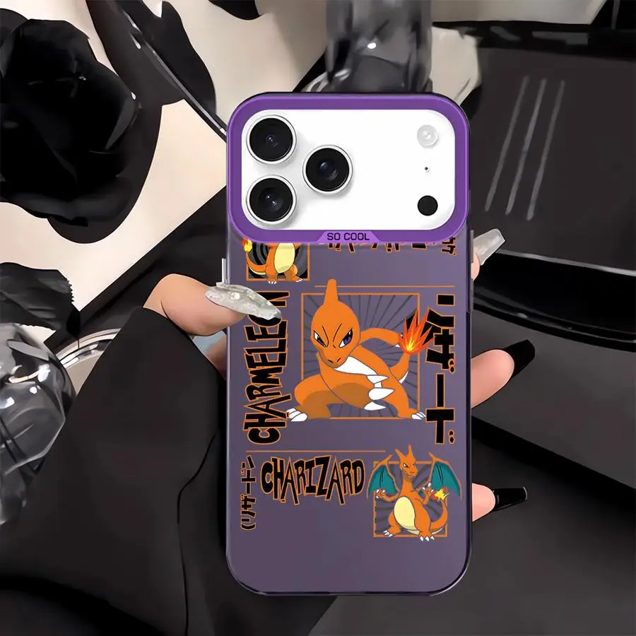 Funda trasera de teléfono para iPhone 13 11 17Air 12 XR 15 Plus 14 16 17 Pro Max 16e XS Poke-monS Pika-chuS - imagen 4