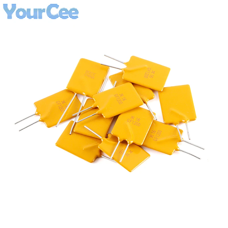 Fusible reiniciable PPTC, 10 piezas, 16V, 1,1 ~ 12A Pin Pitch 5mm 12A 7A 5A 3A 2A 1.1A - imagen 3