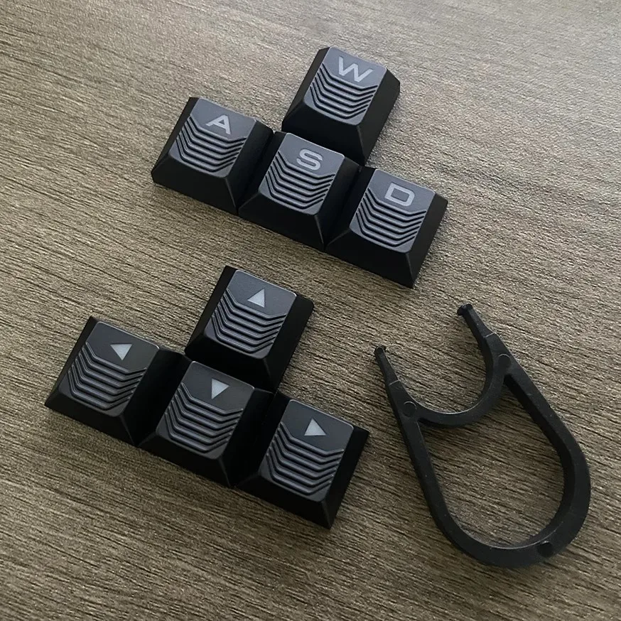 8 teclas/paquete, teclas antideslizantes transparentes, teclas retroiluminadas con perfil de cereza ABS, teclas WASD + flecha para teclado MX Switch - imagen 3