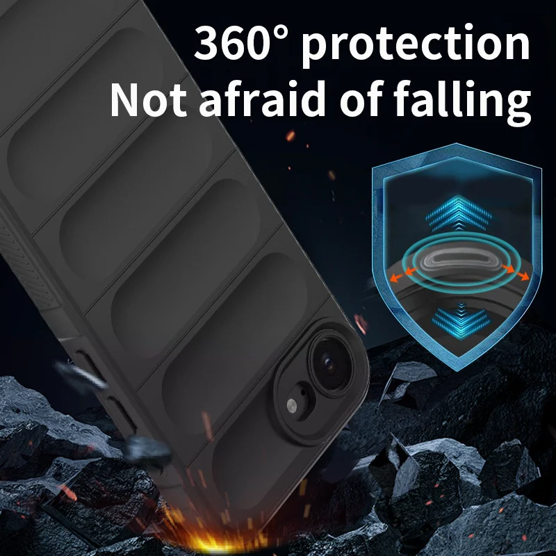 Funda de silicona Flexible con sensación de piel suave para Apple iPhone 16e, funda protectora a prueba de golpes - imagen 4