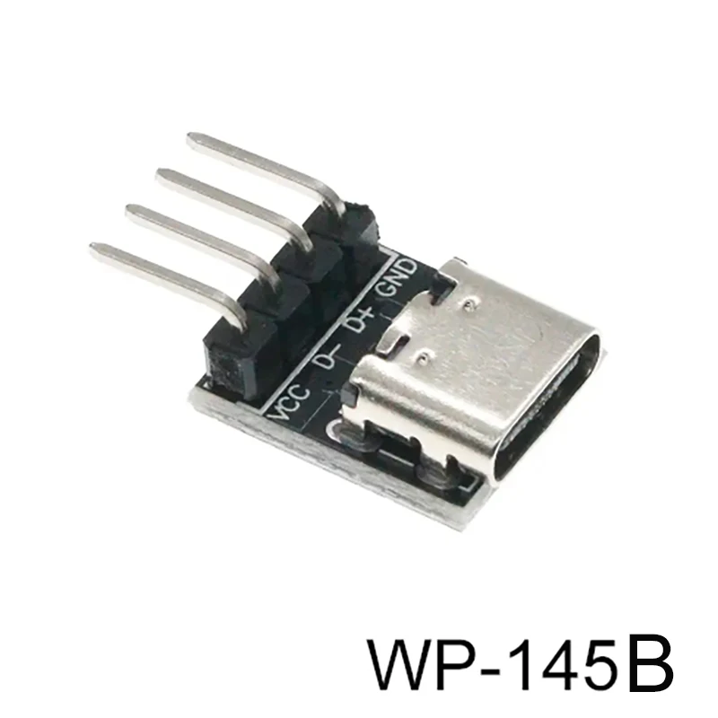 1 Uds. Placa de prueba hembra de TYPE-C enchufe positivo y negativo de doble cara USB3.1 16P a 2,54 placa adaptadora de corriente de alta corriente - imagen 3