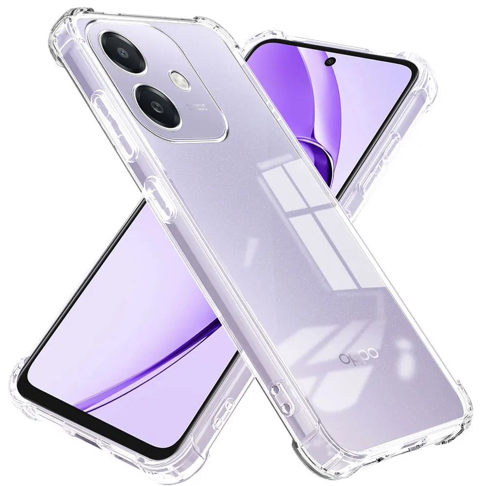Funda de teléfono para OPPO A3 A3X 4G 5G, funda de silicona suave transparente, Airbag, parachoques a prueba de golpes para OPPO A3 Pro Global, funda trasera