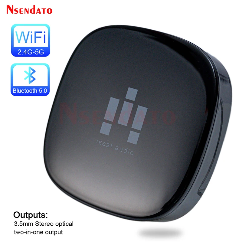 IEAST olio-adaptador inalámbrico para DLNA Airplay 2, receptor de transmisión de Audio y música, con Wifi, Bluetooth 5,0, 2,4G/5G, para Spotify y alexa - imagen 2