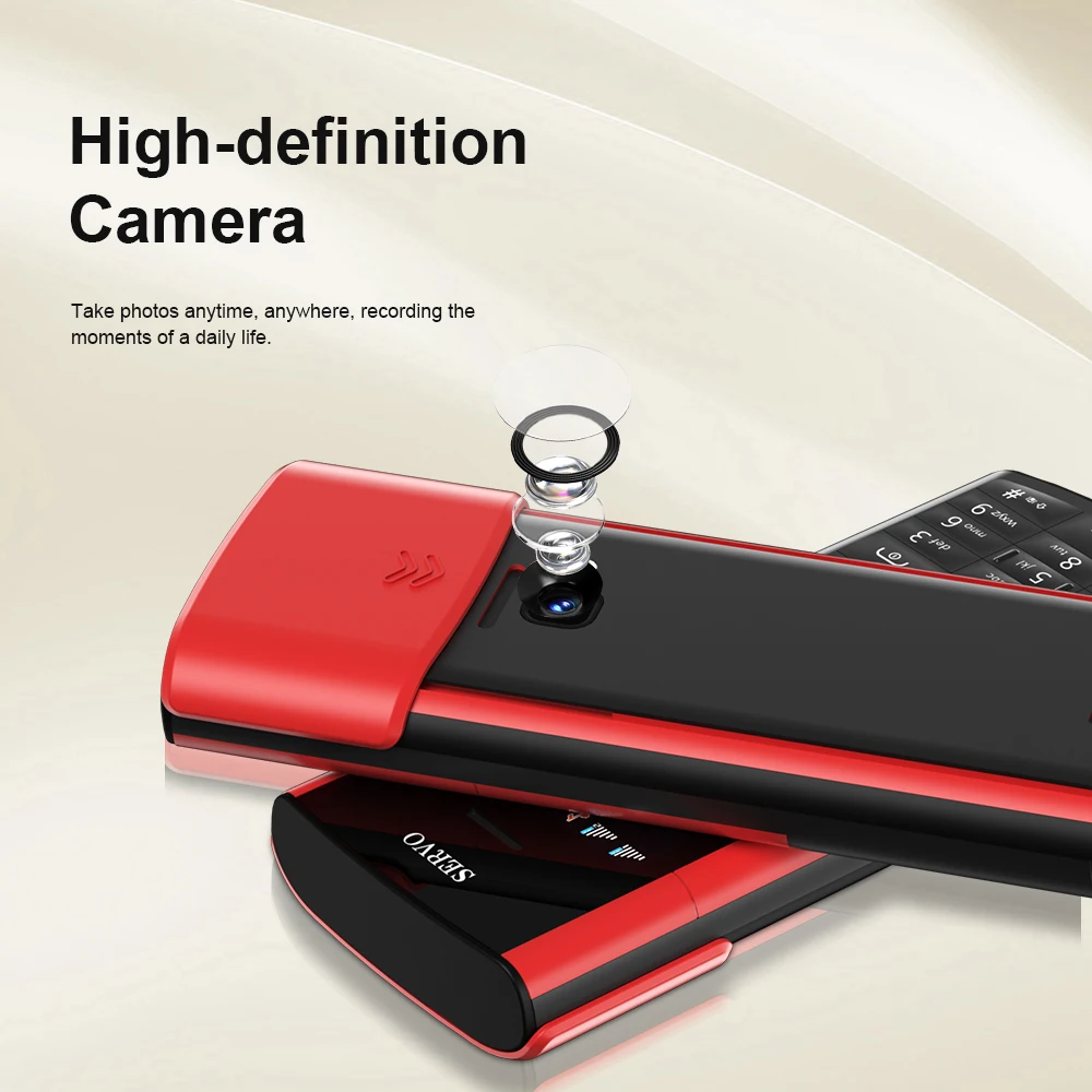 SERVO R25 PRO auriculares Bluetooth teléfono móvil tarjetas SIM duales llamada grabación velocidad Dial Radio FM 2G GSM botón de respaldo teléfonos móviles - imagen 5