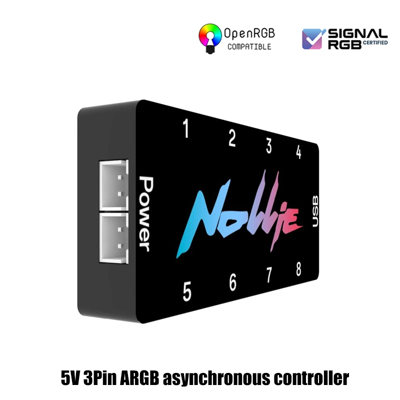 Controlador asíncrono Nollie 5V ARGB, tira de luz, concentrador, compatible con software SignalRGB OpenRGB, caja de computadora, gestión del sistema RGB - imagen 4