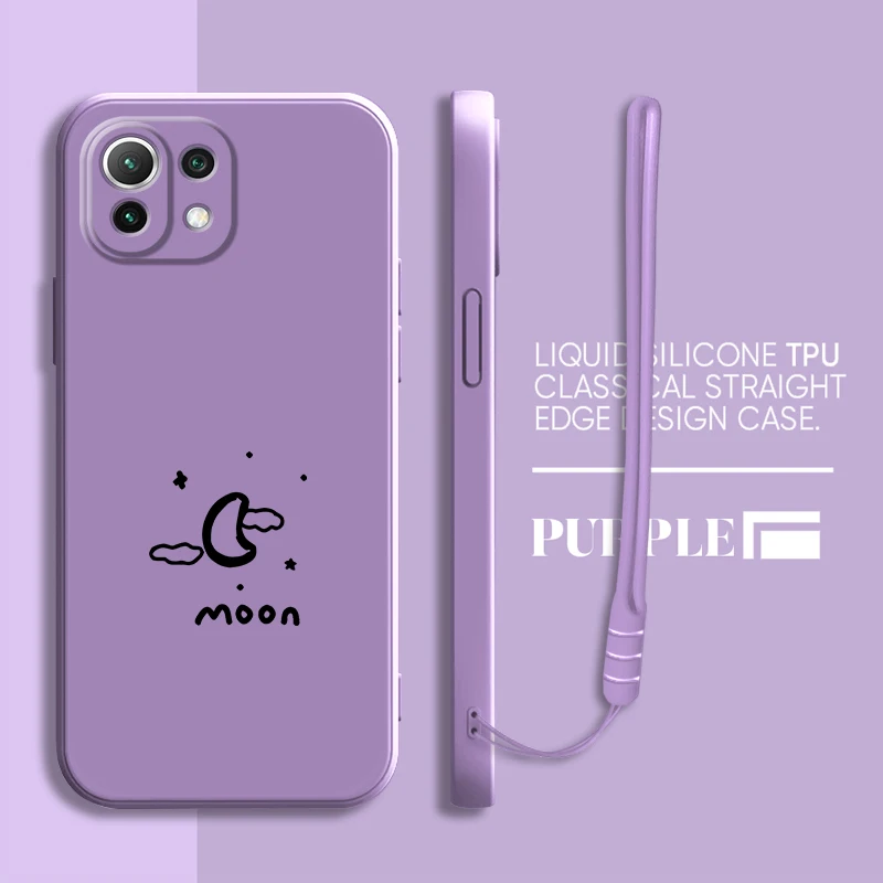 Funda de teléfono con diseño de Luna y sol para Xiaomi Mi 11 12 Lite 10T 11T 12T Pro 13 - imagen 3