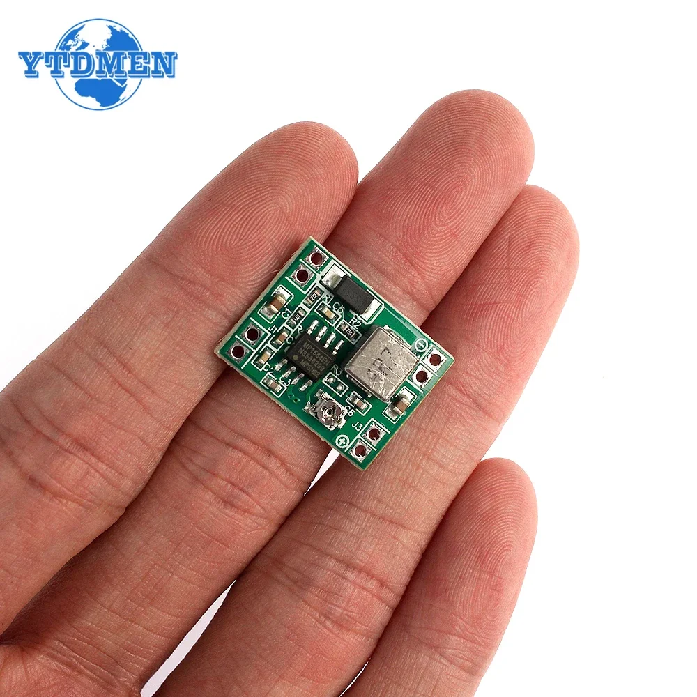 Módulo de fuente de alimentación ajustable, convertidor reductor de piezas, MP1584EN, 3A, 3,3 V, 5V, 9V, 12V, ultrapequeño, 1-10 DC-DC - imagen 4