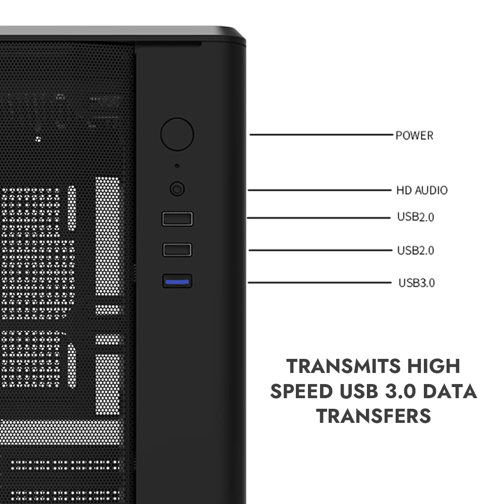 Darkflash DB330M MESH PC caja de ordenador Gabinete Gamer USB 3,0 soporte 240 refrigeración por agua Mini Matx ITX Diy Gaming caja de ordenador - imagen 5