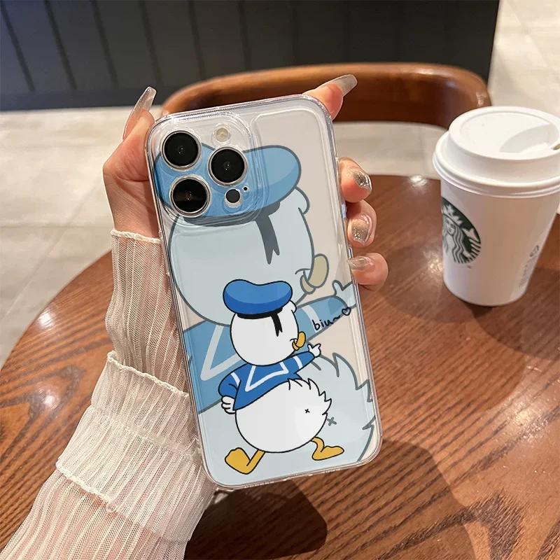 Pareja Pato Donald Mickey Minne funda para Samsung Galaxy S25 S24 Ultra S23 FE S21 S22 Plus A55 A15 A54 5G A16 A35 A25 A56 A36 A26 - imagen 4