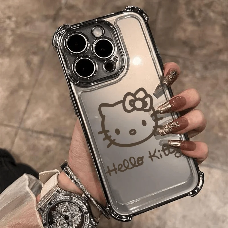 Funda de teléfono con revestimiento de Hello Kittys para Oppo Reno13 Reno12 Reno11 Reno10 Reno8 Reno7 Reno6 Reno5 Z F T Pro Plus 4G 5G Airbag - imagen 3