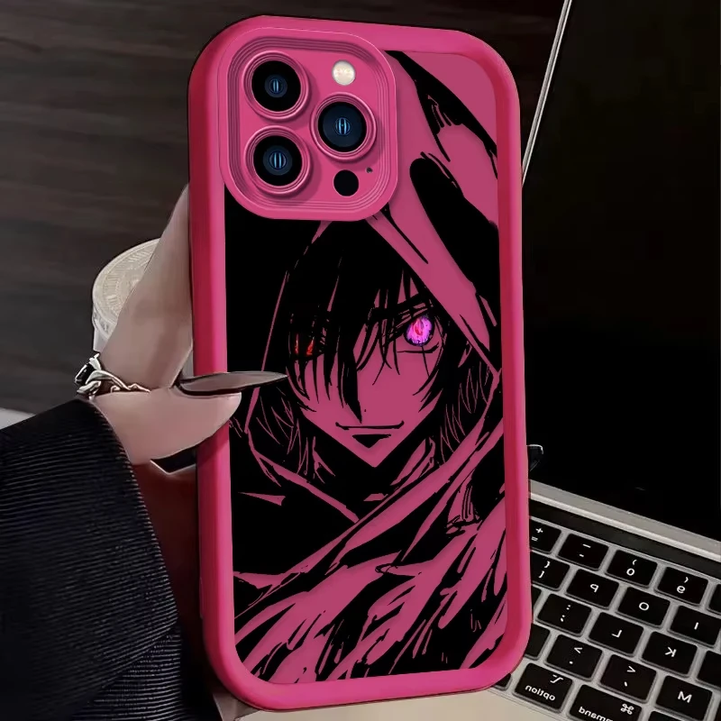 Funda de teléfono de G-GEASS de C-CODE de Anime para iPhone 17 Air 16e 16 Pro Max 15 14 Plus 13 12 Mini 11 Pro, funda trasera de silicona a prueba de golpes - imagen 4