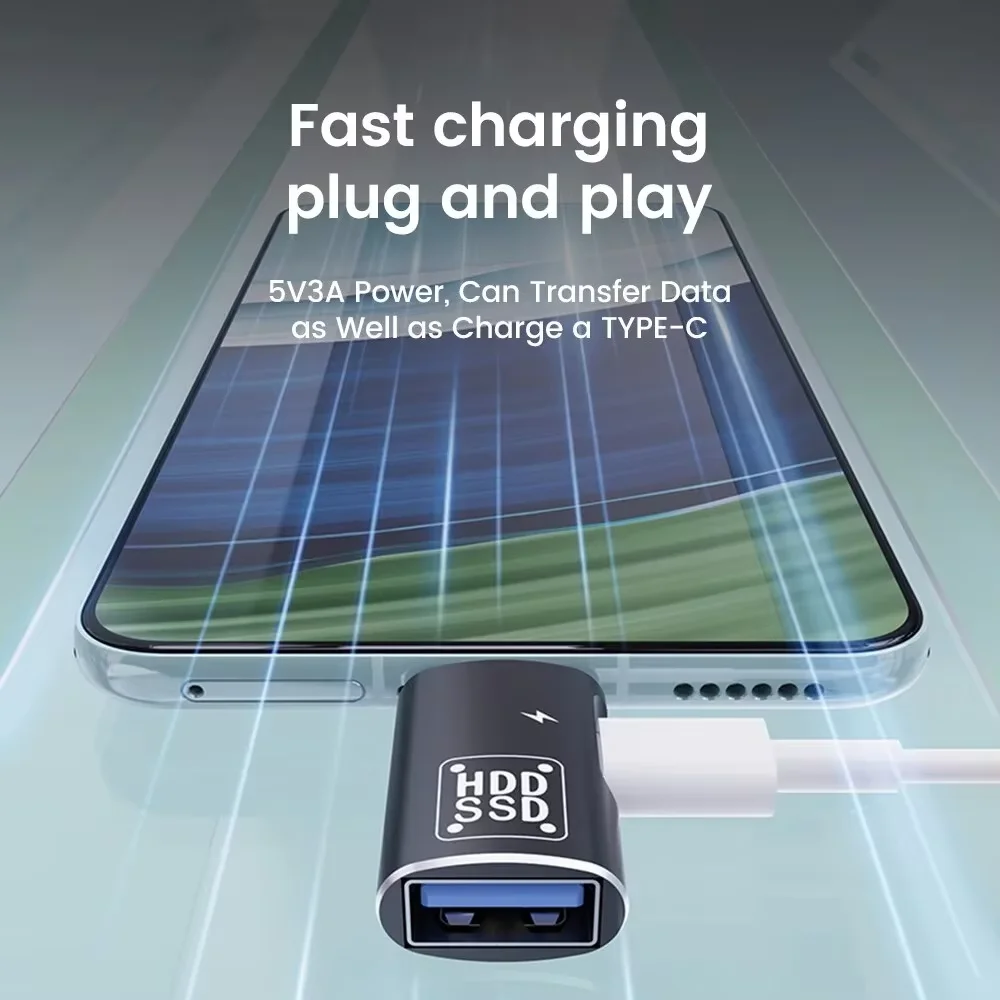 Adaptador OTG tipo C USB-C macho a USB 2,0 hembra para Macbook Xiaomi HUAWEI Samsung conector OTG - imagen 3