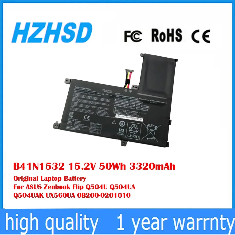 B41N1532 15,2 V 50Wh 3320mAh batería Original del ordenador portátil para ASUS Zenbook Flip Q504U Q504UA Q504UAK UX560UA 0B200- 0201010