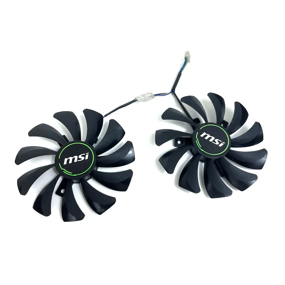 Juego de 2 ventiladores de GPU para HA9010H12F-Z, para MSI GTX 1660, 1660 SUPER, 1660 TI VENTUS XS C, MSI RTX 2060, 2060 SUPER VENTUS XS C, tarjeta de vídeo - imagen 4