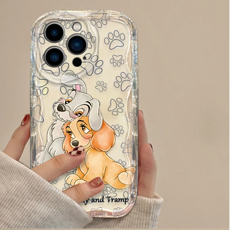 Funda mate Disney Lady and the Tramp para iPhone 16, 15, 14, 13, 12, 11 Pro Max X XR XS 8 7 Plus SE 2020, funda de silicona TPU a prueba de golpes - imagen 3