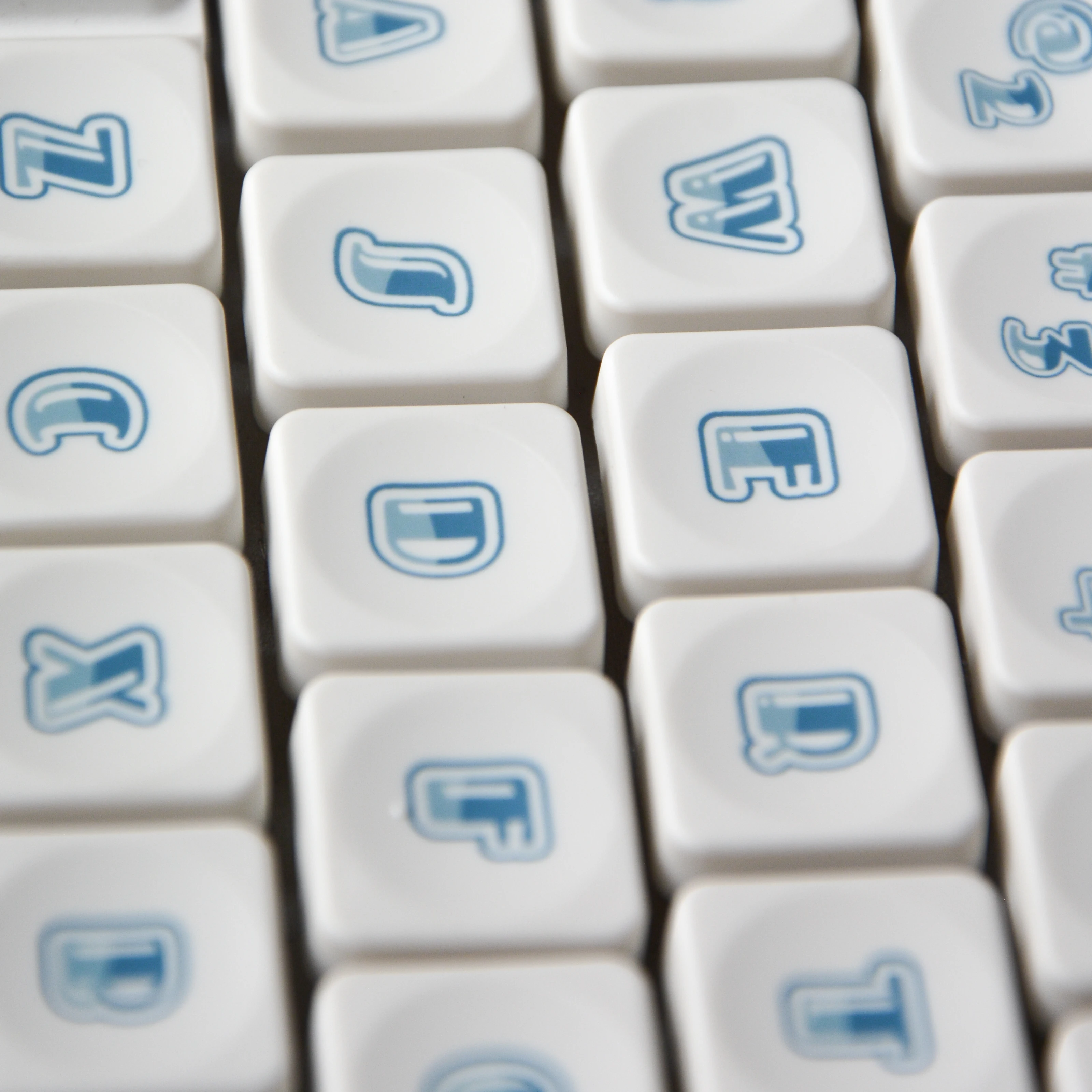 LCK - Teclas de perfil bajo con tema Sida, 18 mm x 18 mm, sublimación Pbt, teclas para teclado mecánico de eje bajo, teclas ultrafinas - imagen 2