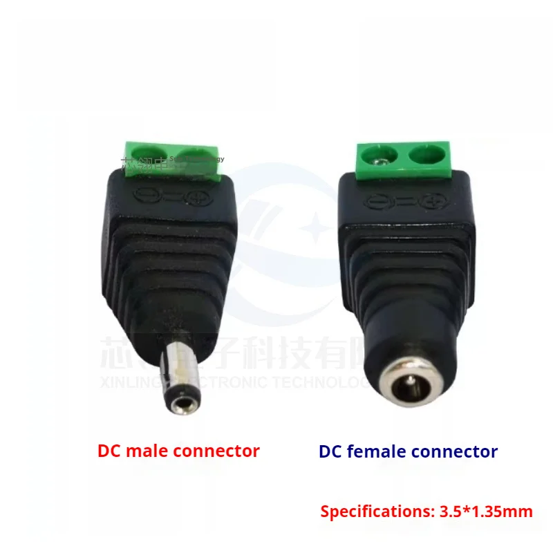 DC3.5 * 1,35 mm fuente de alimentación sin soldadura enchufe macho/hembra DC4.0 * 1,75.5 * 2,1/2,5 mm adaptador grande/pequeño