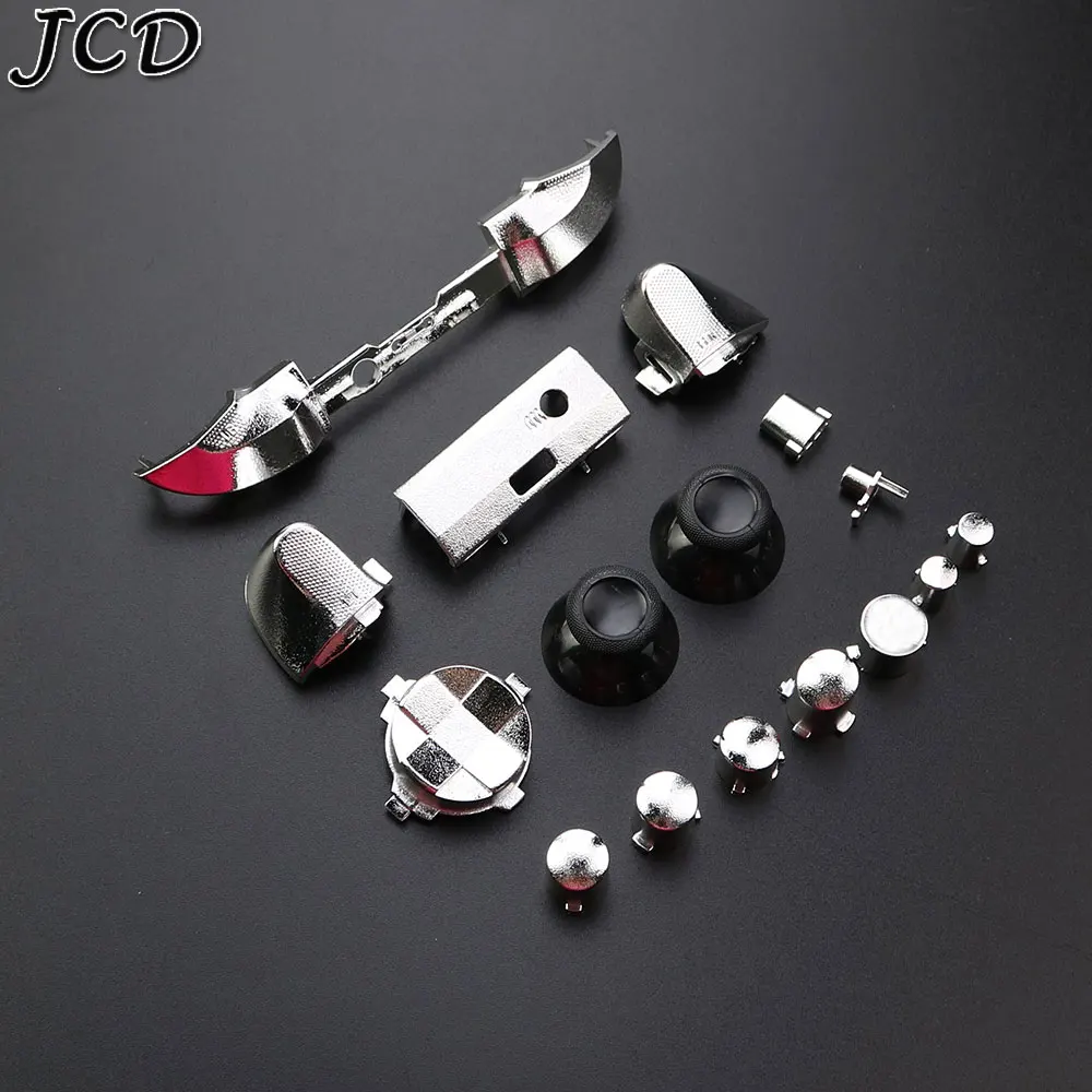 JCD-juego completo de botones de disparo de parachoques cromado, Kit de Mod para Xbox XBOX Series S X, mando LB RB RT LT ABXY d-pad - imagen 2