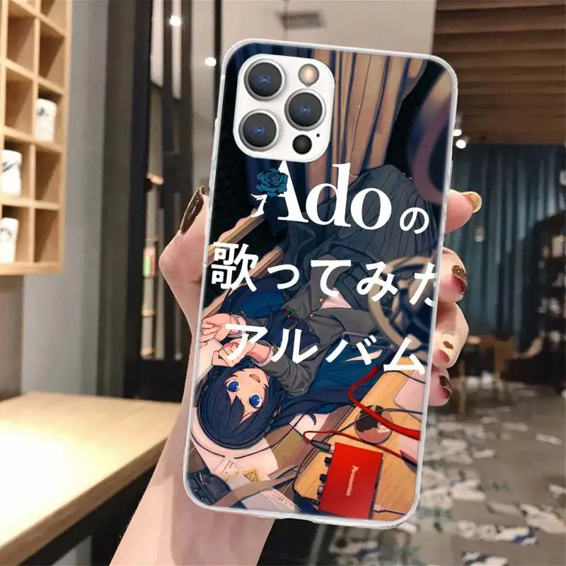 Funda de teléfono Ado Kyogen X Uta con llamada de silicona para iPhone 11 12 Mini 13 Pro X XS Max XR 7 8 Plus 6 6S 5 5S SE 2020 - imagen 5