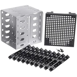 Caja Disco Duro SATA/SAS 5.25" para 5 Unidades 3.5" con Ventilador