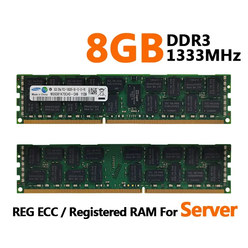1/2/4 Uds memoria de servidor RAM Samsung Memoria de servidor DDR3 REG ECC memoria registrada 16GB 8GB 4GB RAM 1866 1600 1333MHz PC3-12800R - imagen 2