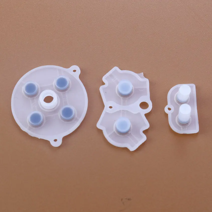 JCD botones conductores de goma de alta calidad para Gameboy Advance GBA, silicona AB d-pad Start Select, almohadillas de teclado de repuesto - imagen 2