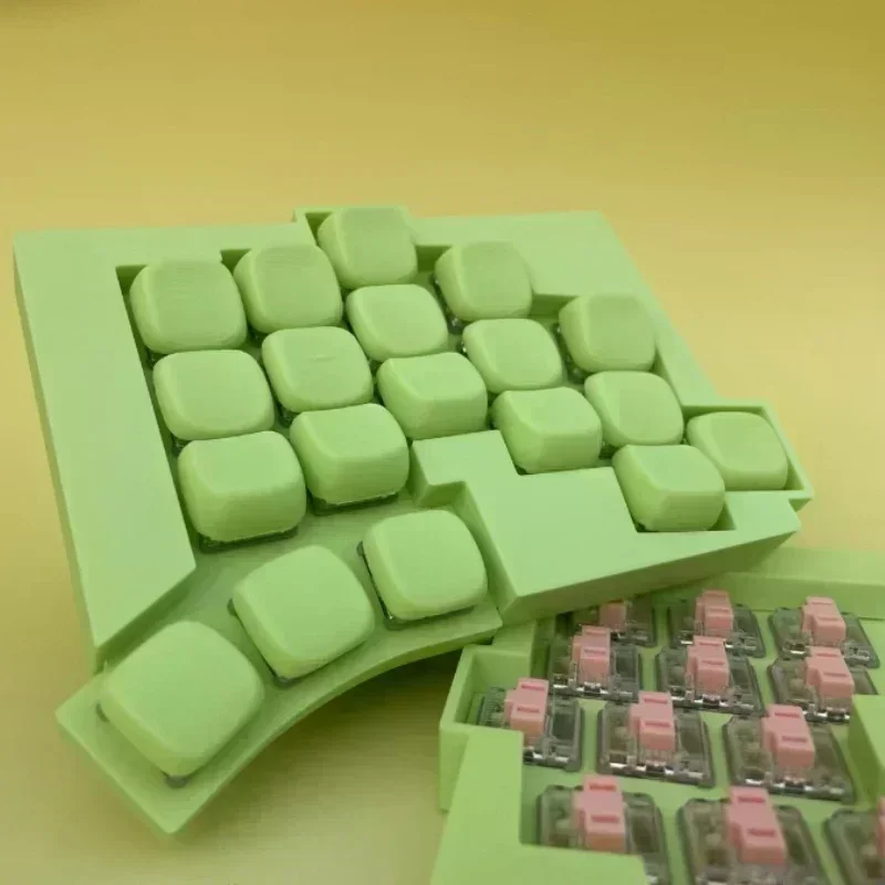 TOTEM-teclado inalámbrico dividido de perfil bajo, carcasa con estampado FDM, teclas personalizadas ZMK, teclado mecánico dividido con Bluetooth/con cable, ergonomía - imagen 5