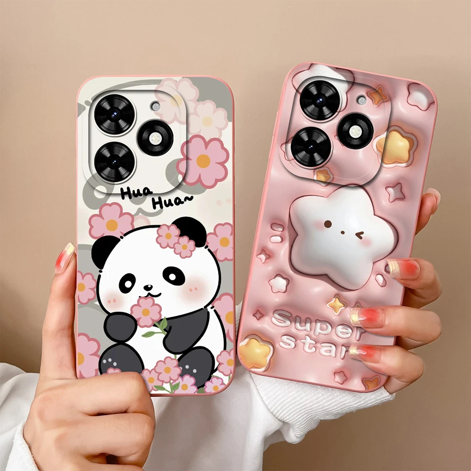 Para Tecno Spark Go 2024 funda blanda de teléfono moda estilo estético fundas de silicona líquida a prueba de golpes para Tecno SparkGo2024 Fundas - imagen 5