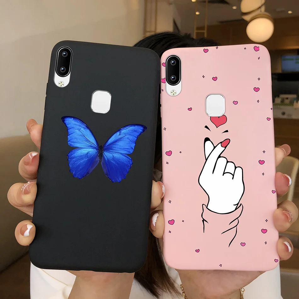 Funda de silicona suave para VIVO Y1S U1, carcasa trasera con Margarita, girasol, mariposa, corazón, aguacate, Vivo Y 1S U 1 - imagen 3