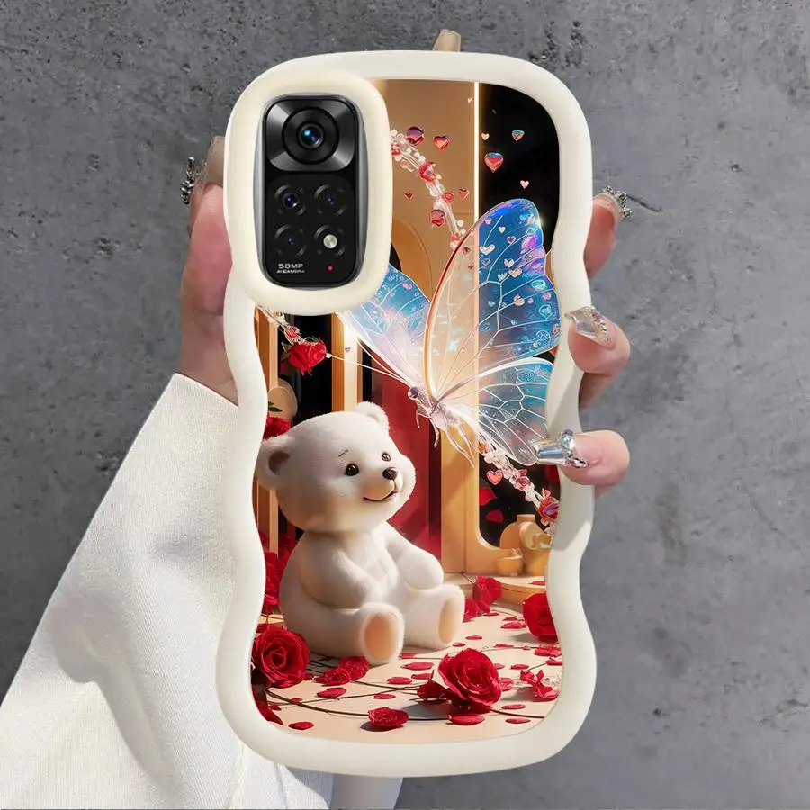 Funda para Xiaomi Redmi A1 + A2 Plus A3 9T 9C 13C 10A 10C 14C A5 12C funda suave para teléfono mariposa lindo oso - imagen 3