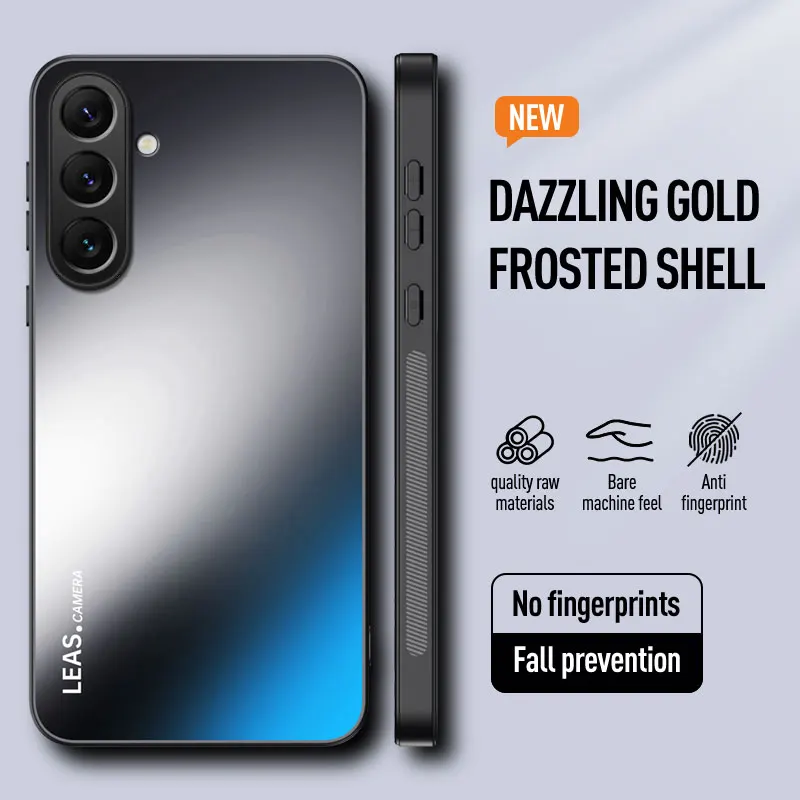 Funda mate para Samsung A56 A55 A06, sensación de piel de lujo, protección de lente dura AG, cubierta anticaída para A56 5G, parachoques a prueba de golpes - imagen 2