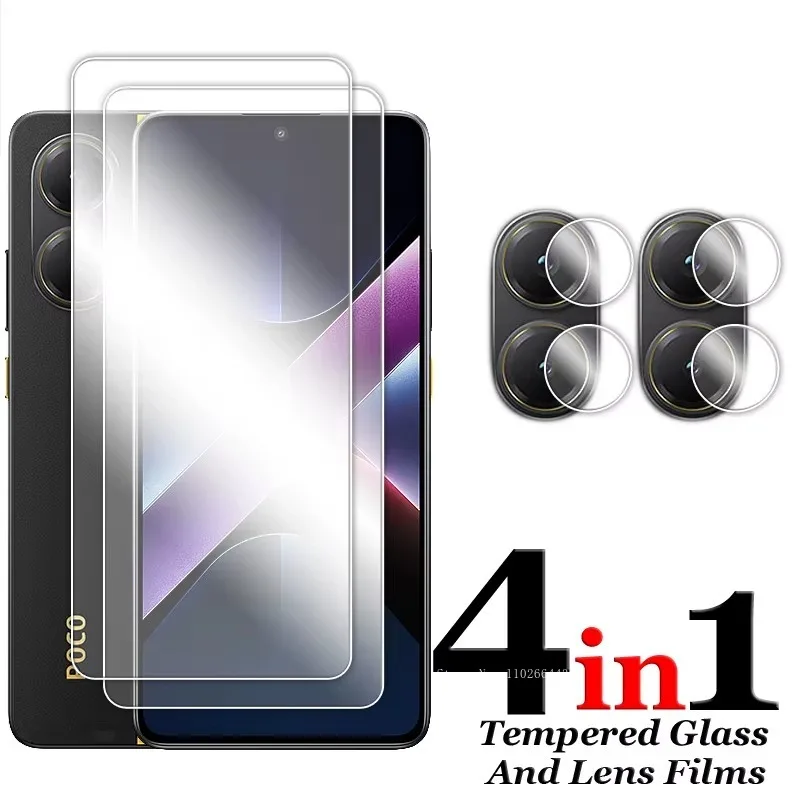 Para POCO X7 Pro vidrio para Xiaomi POCO X4 X5 X6 X7 Pro 5G vidrio templado Protector de pantalla transparente para POCO X7 Pro lente Flim - imagen 4