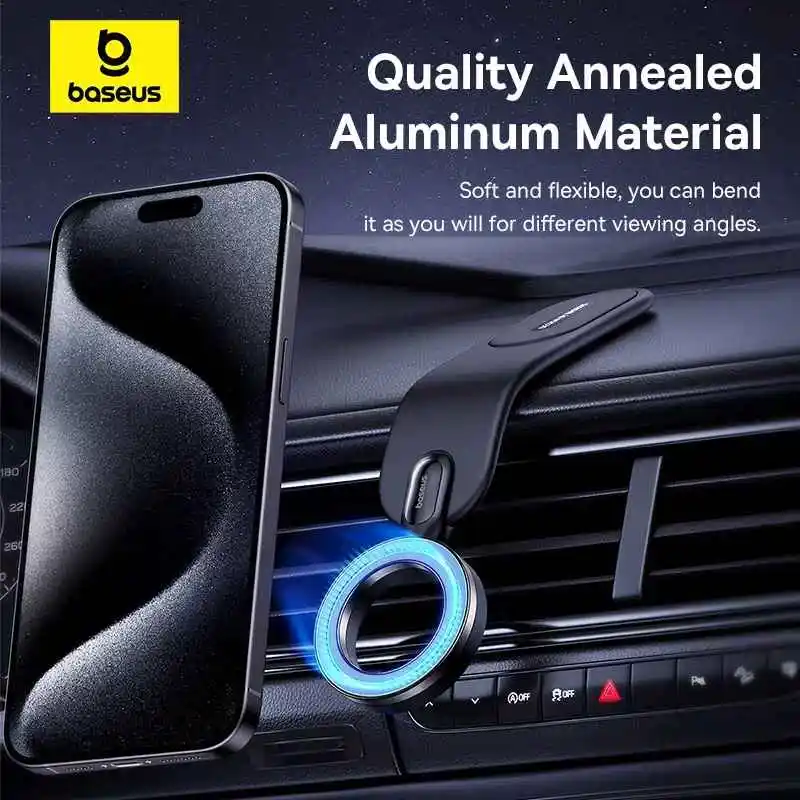 Soporte magnético Baseus para teléfono de coche, soporte plegable para teléfono, soporte para Iphone 12 13 14 Pro Max para Samsung