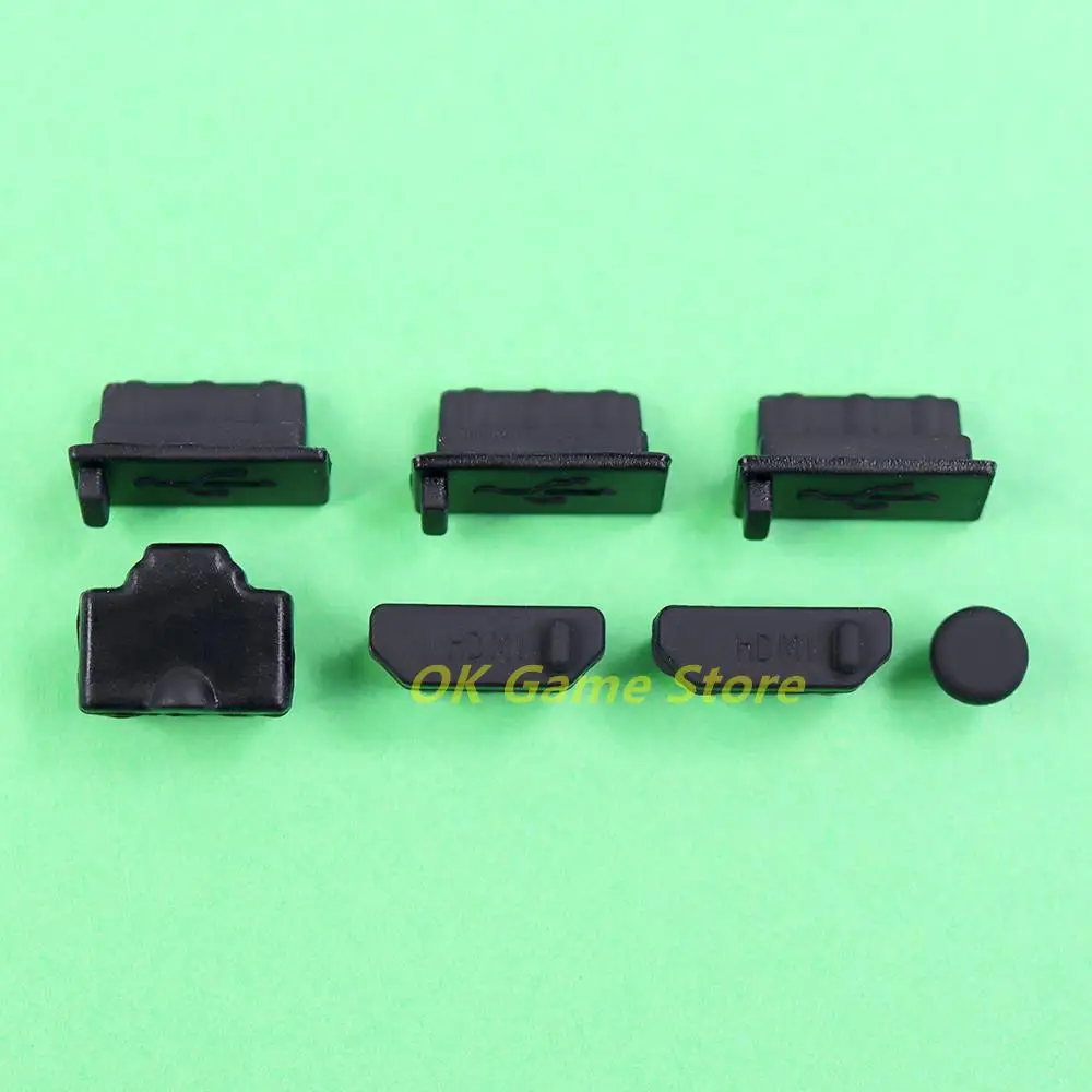 1 juego/lote 7 en 1 tapón antipolvo para consola Xbox One X S cubierta de silicona a prueba de polvo tapón Kits a prueba de polvo controlador - imagen 4
