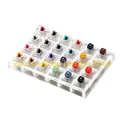 Tester de switches CHERRY MX 587B con base transparente
